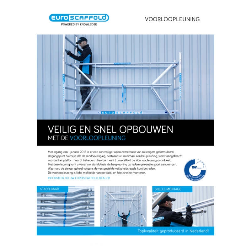 Nieuwe opbouwnorm rolsteigers Nieuwe opbouwnorm rolsteigers